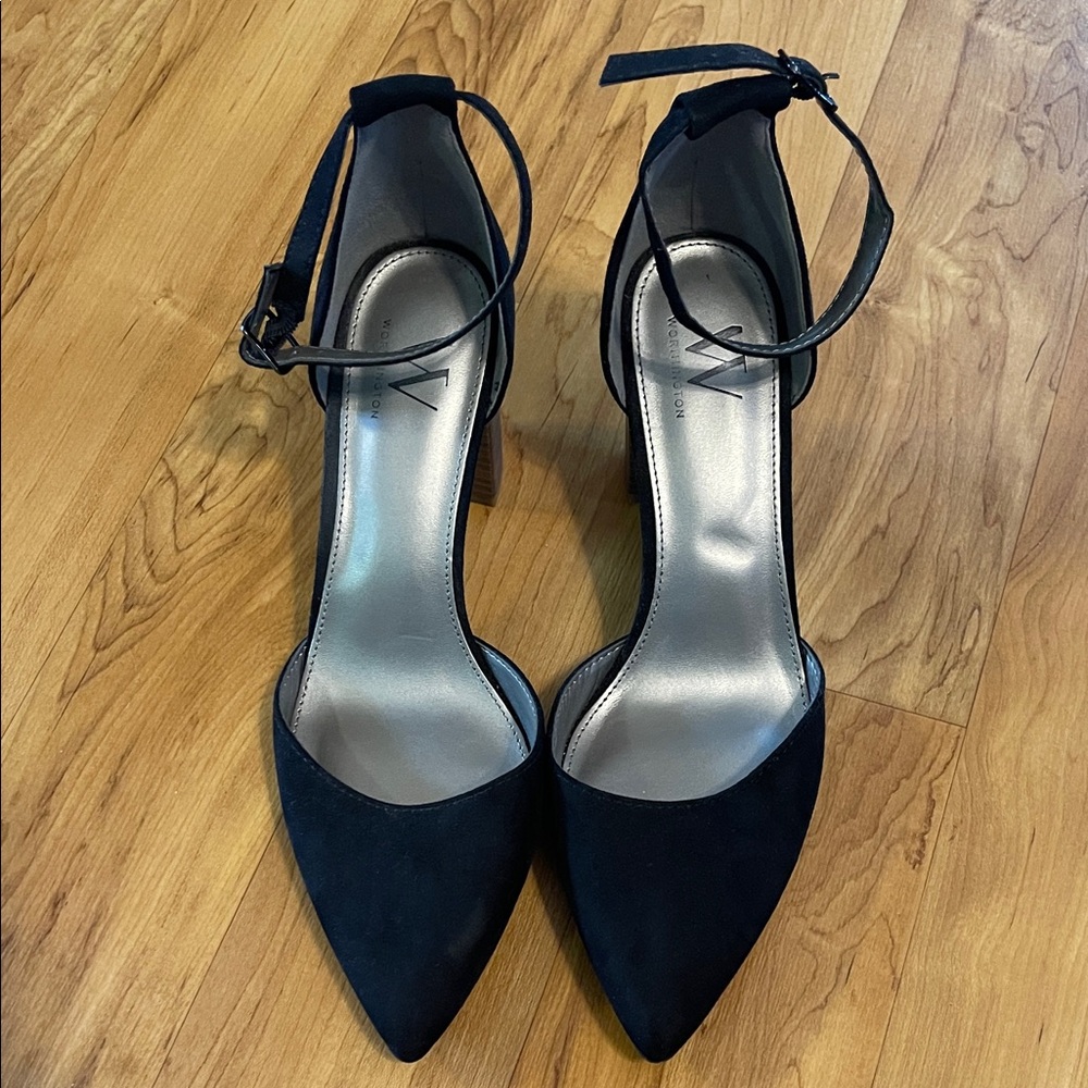 Elegant Black Women's Ankle Strap Heels